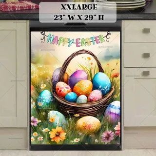 Preview of Easter Basket with Eggs magnet in XX Large size.