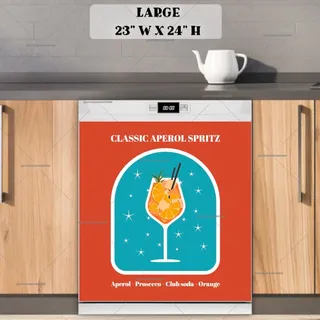 Preview of Vintage Aperol Spritz Poster Art magnet in Large size.