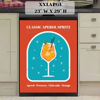 Preview of Vintage Aperol Spritz Poster Art magnet in XX Large size.