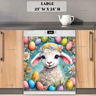 Preview of Adorable Easter Lamb magnet in Large size.