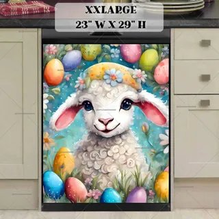 Preview of Adorable Easter Lamb magnet in XX Large size.