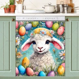 Preview of Adorable Easter Lamb magnet.