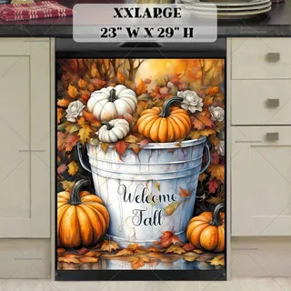 Preview of Pumpkin Bucket with Greeting magnet in XX Large size.
