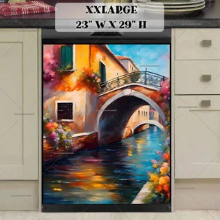 Preview of Summer Bridge in Venice magnet in XX Large size.