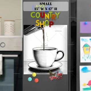 Preview of A Cop of Hot Coffee magnet in Small size.