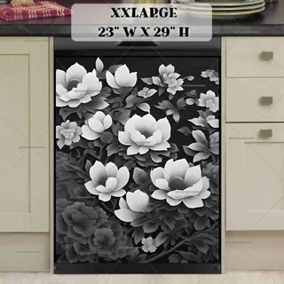 Preview of Delicate White Flowers magnet in XX Large size.