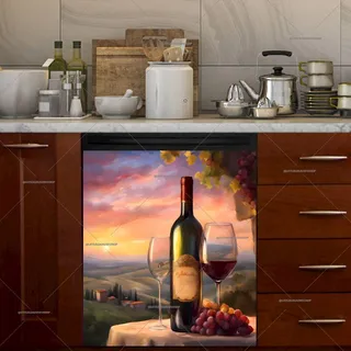 Preview of Tuscan Sunset in the Winery magnet.