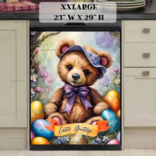 Preview of Cute Easter Teddy Bear magnet in XX Large size.