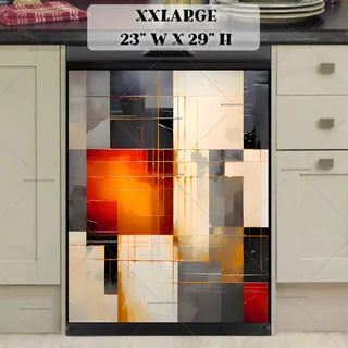 Preview of Modern Abstract Art Design magnet in XX Large size.