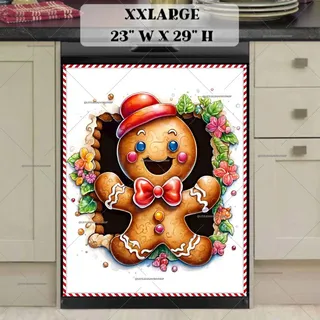 Preview of Cute Gingerbread Man magnet in XX Large size.