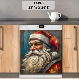 Preview of Rustic Santa Portrait magnet in Large size.