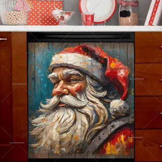 Preview of Rustic Santa Portrait magnet.