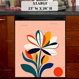 Preview of Modern Flower Art, Matisse Style magnet in Extra Large size.