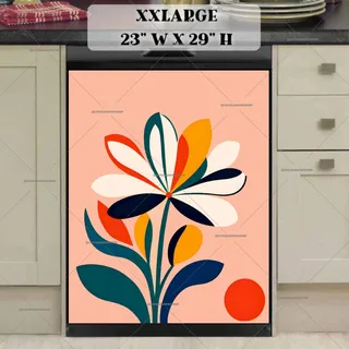 Preview of Modern Flower Art, Matisse Style magnet in XX Large size.