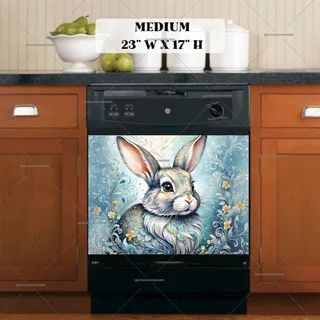 Preview of Gorgeous Spring Bunny magnet in Medium size.