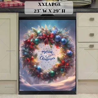 Preview of Beautiful Christmas Wreath magnet in XX Large size.