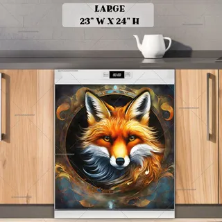 Preview of Beautiful Fox Portrait magnet in Large size.