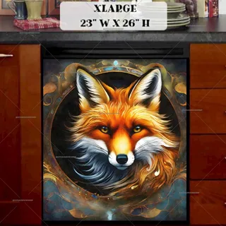 Preview of Beautiful Fox Portrait magnet in Extra Large size.