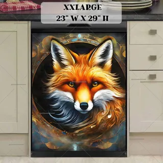 Preview of Beautiful Fox Portrait magnet in XX Large size.