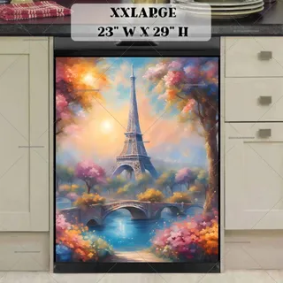 Preview of Springtime Eiffel Tower magnet in XX Large size.