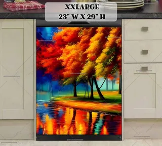 Preview of Colorful Autumn Park magnet in XX Large size.