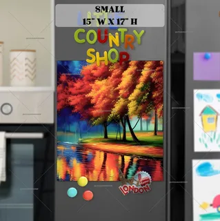 Preview of Colorful Autumn Park magnet in Small size.