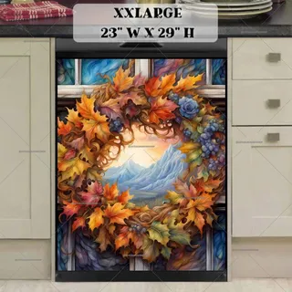 Preview of Beautiful Fall Wreath magnet in XX Large size.