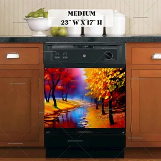 Preview of Rainy Autumn Evening magnet in Medium size.
