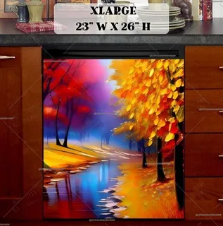 Preview of Rainy Autumn Evening magnet in Extra Large size.