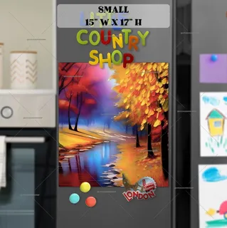 Preview of Rainy Autumn Evening magnet in Small size.