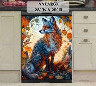 Preview of Beautiful Autumn Fox magnet in XX Large size.