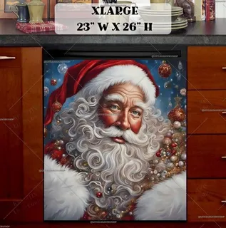 Preview of Gorgeous Victorian Santa magnet in Extra Large size.