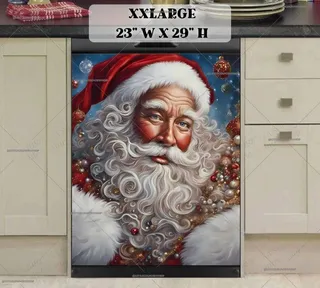 Preview of Gorgeous Victorian Santa magnet in XX Large size.