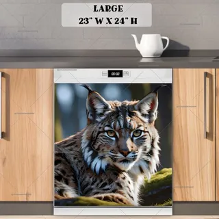 Preview of Beautiful Lynx in the Forest magnet in Large size.