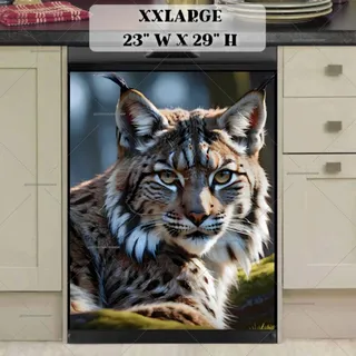 Preview of Beautiful Lynx in the Forest magnet in XX Large size.