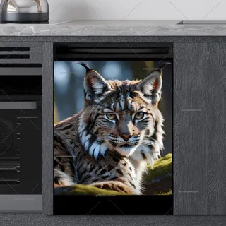 Preview of Beautiful Lynx in the Forest magnet.