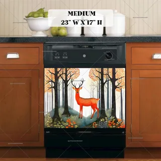 Preview of Deer in the Fairytale Forest magnet in Medium size.