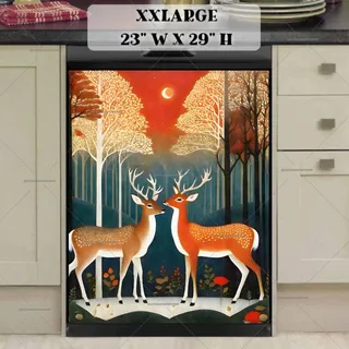 Preview of Deer Couple in the Fairytale Forest magnet in XX Large size.