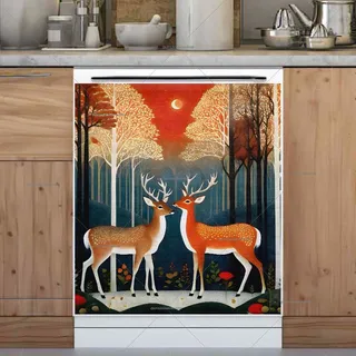 Preview of Deer Couple in the Fairytale Forest magnet.