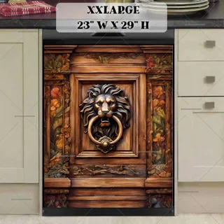 Preview of Rustic Lion Doorknob magnet in XX Large size.