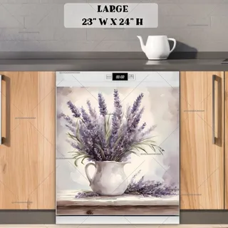Preview of Lavenders in a White Pitcher magnet in Large size.