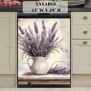 Preview of Lavenders in a White Pitcher magnet in XX Large size.