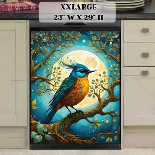 Preview of Fantasy Bird in the Moonlight magnet in XX Large size.