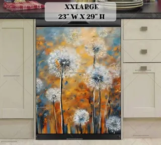 Preview of Beautiful Abstract Dandelions magnet in XX Large size.