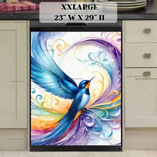 Preview of Beautiful Fantasy Bird magnet in XX Large size.