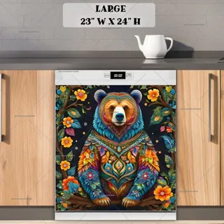 Preview of Russian Folklore Bear magnet in Large size.