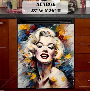 Preview of Smiling Marilyn Monroe magnet in Extra Large size.