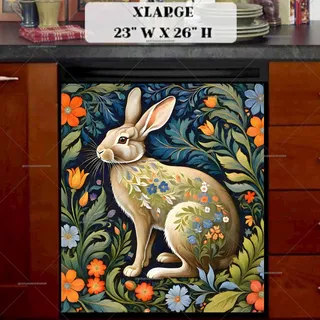 Preview of Beautiful Folklore Hare magnet in Extra Large size.