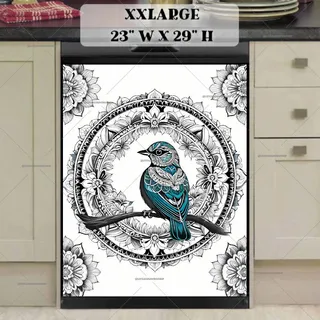 Preview of Folklore Mandala Bird magnet in XX Large size.