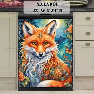 Preview of Beautiful Bohemian Fox magnet in XX Large size.